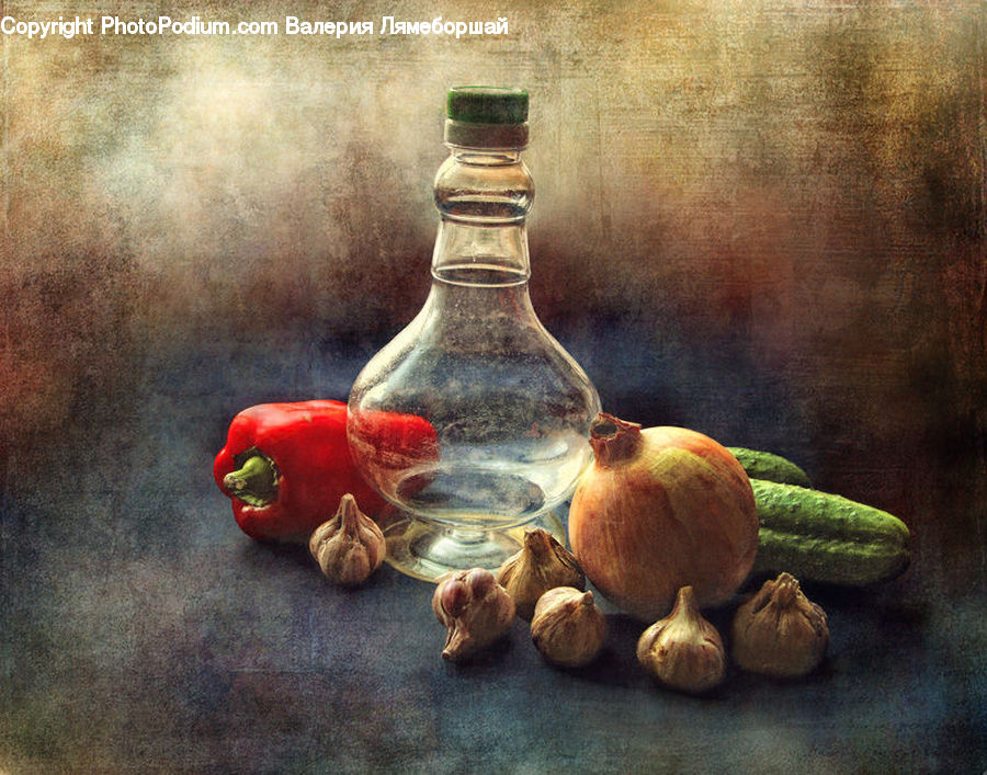 Squash, Vegetable, Glass, Goblet, Garlic, Plant, Fruit