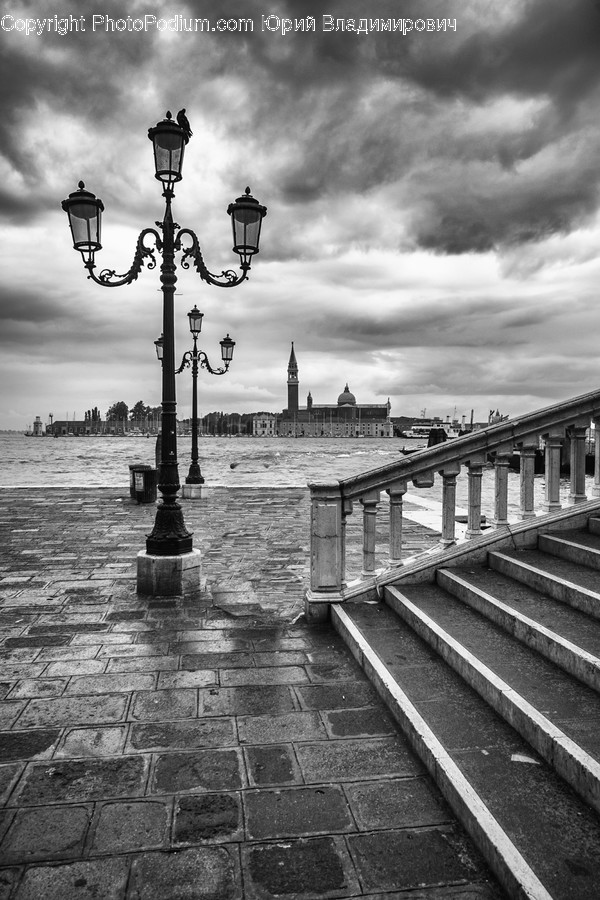 Lamp Post, Pole, Dock, Pier, Lighting