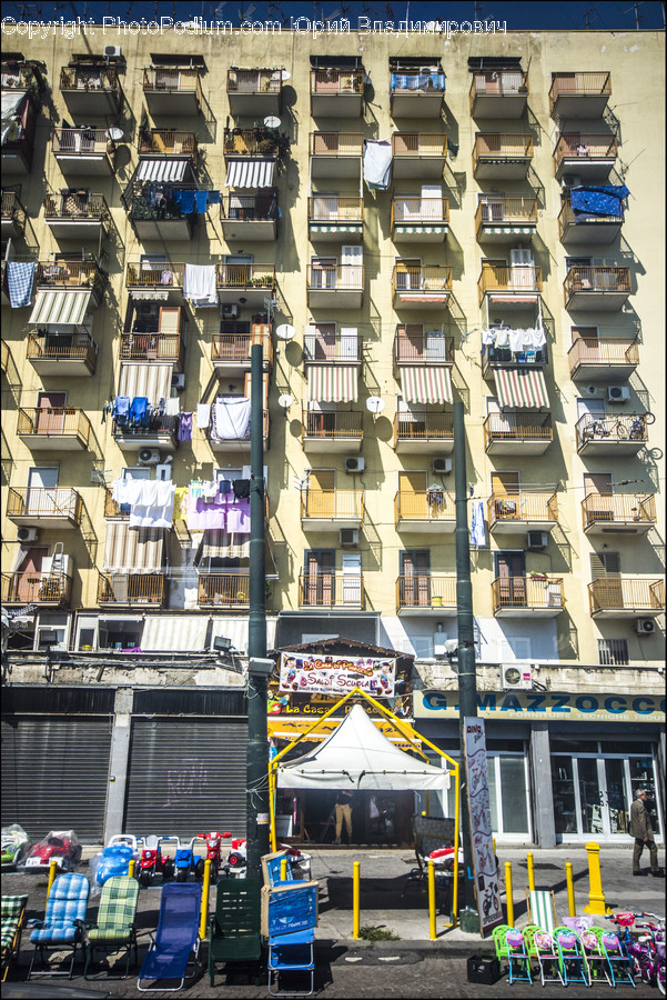 Balcony, Parking, Parking Lot, Building, Housing