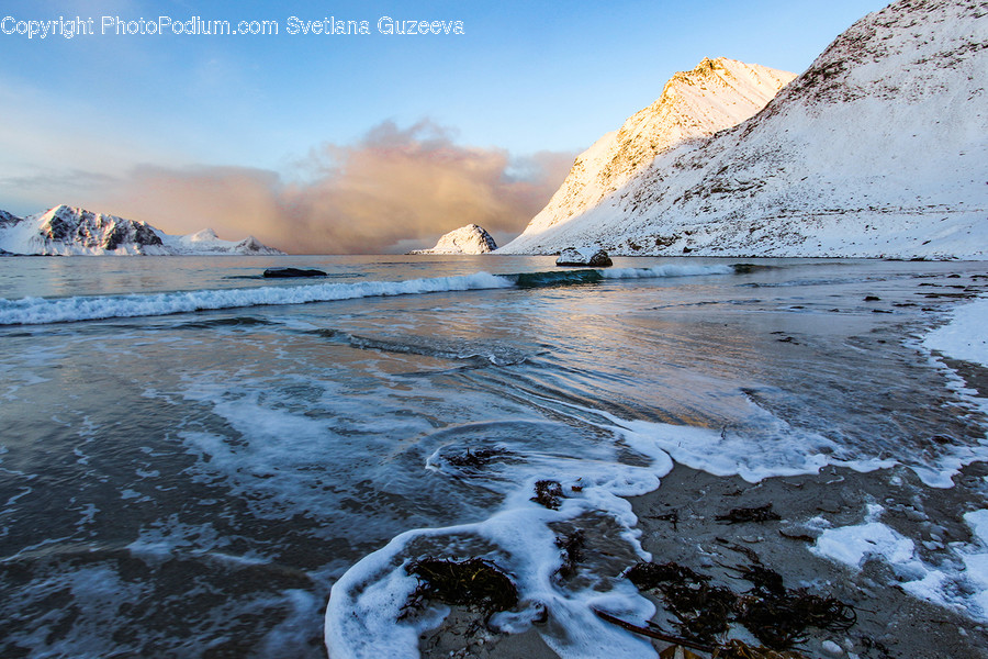 Arctic, Glacier, Ice, Mountain, Outdoors