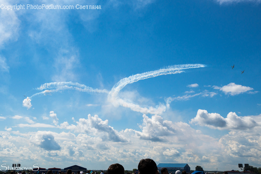 Azure Sky, Cloud, Outdoors, Sky, Cumulus