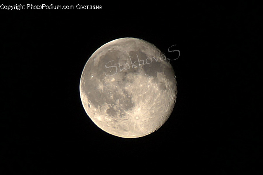 Astronomy, Full Moon, Night