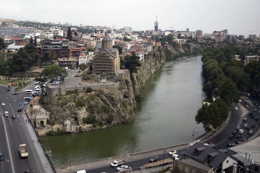 Aerial View, Canal, Outdoors, River, Water