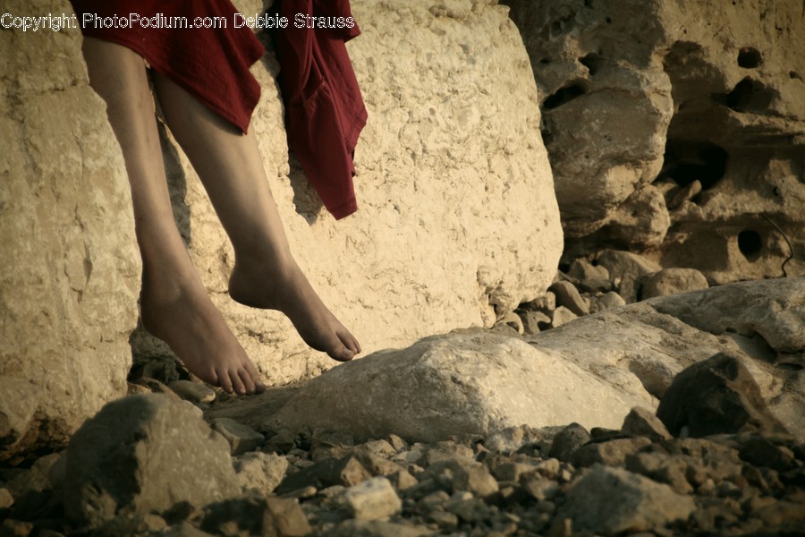 Hole, Rubble, Rock, Outdoors, Sand
