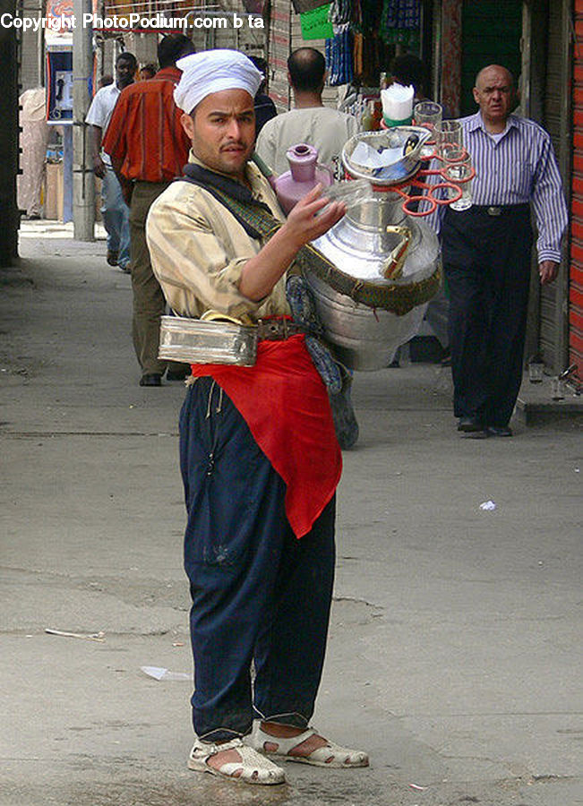 Human, People, Person, Pot, Pottery, Hat, Headband