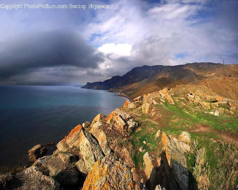 Cliff, Outdoors, Promontory, Tree Stump, Coast