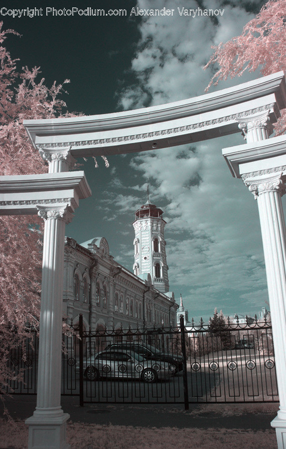 Architecture, Tower, Bell Tower, Clock Tower, Gutter