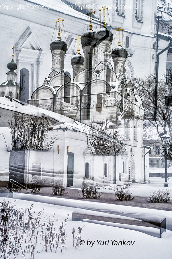 Drawing, Sketch, Architecture, Cathedral, Church