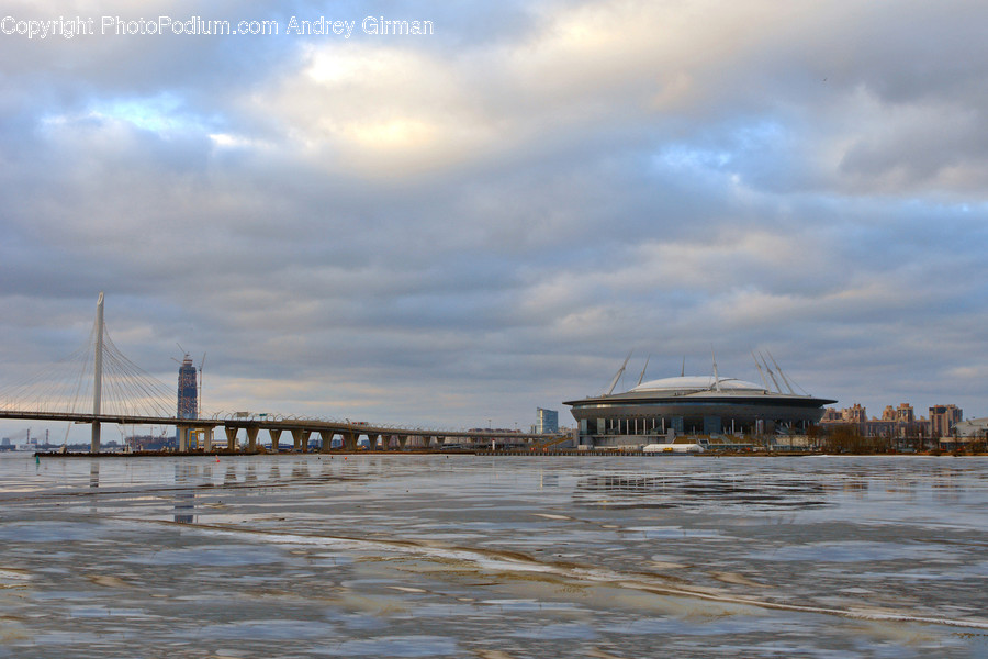 Bridge, Dock, Pier, Cabin, Hut