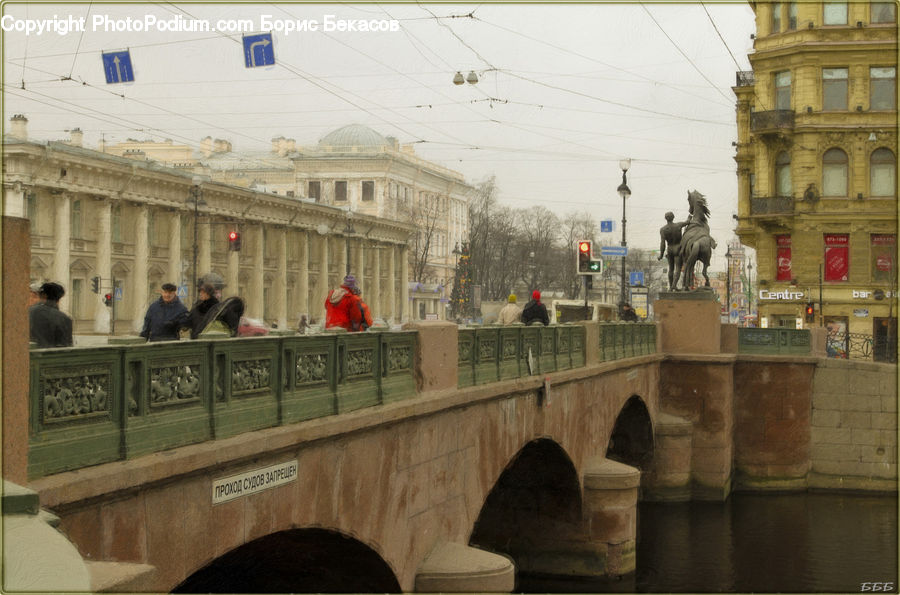 Crypt, Architecture, Downtown, Plaza, Town Square, Bridge, Building