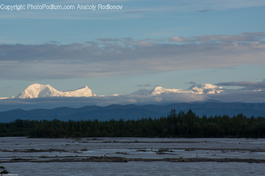 Mountain, Mountain Range, Outdoors, Arctic, Glacier