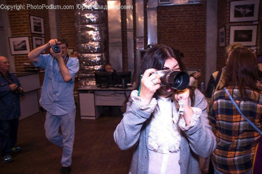 Human, People, Person, Plaid, Binoculars