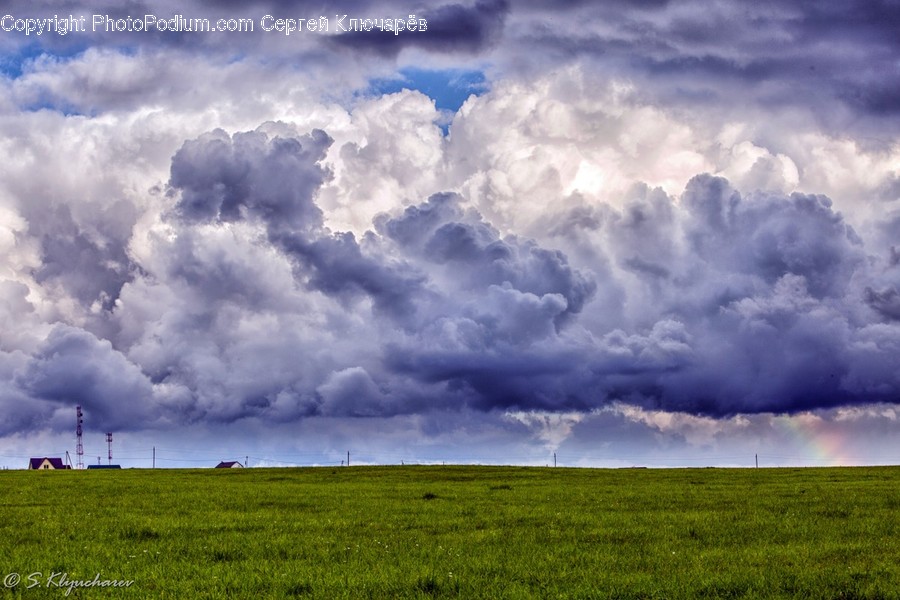 Azure Sky, Cloud, Outdoors, Sky, Cumulus