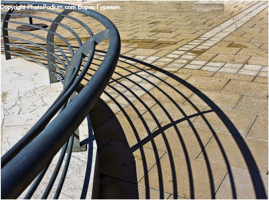 Banister, Handrail, Pavement, Brick, Architecture, Dome