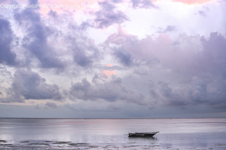 Cloud, Cumulus, Sky, Beach, Coast