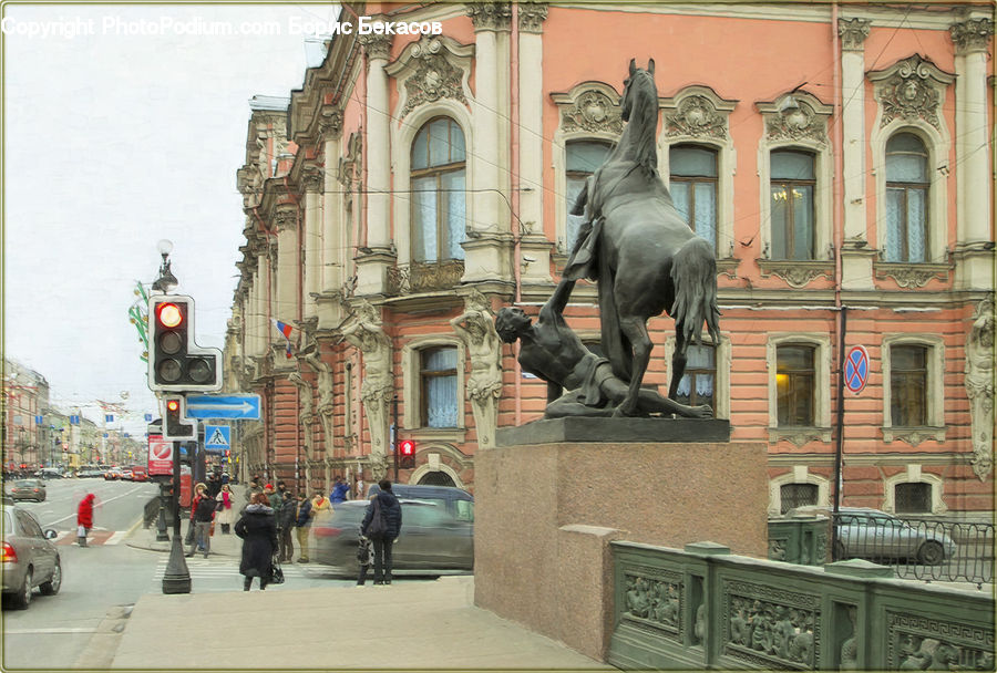 Art, Sculpture, Statue, Road, Street, Town, Pedestrian