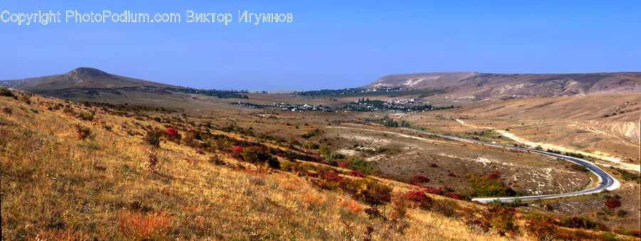 Countryside, Hill, Outdoors, Field, Grass