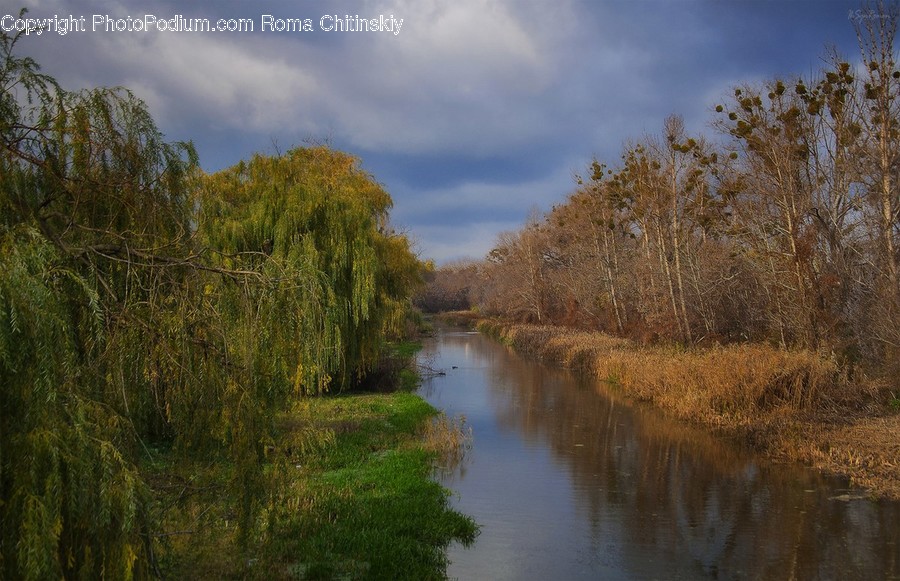 Outdoors, River, Water, Canal, Boardwalk