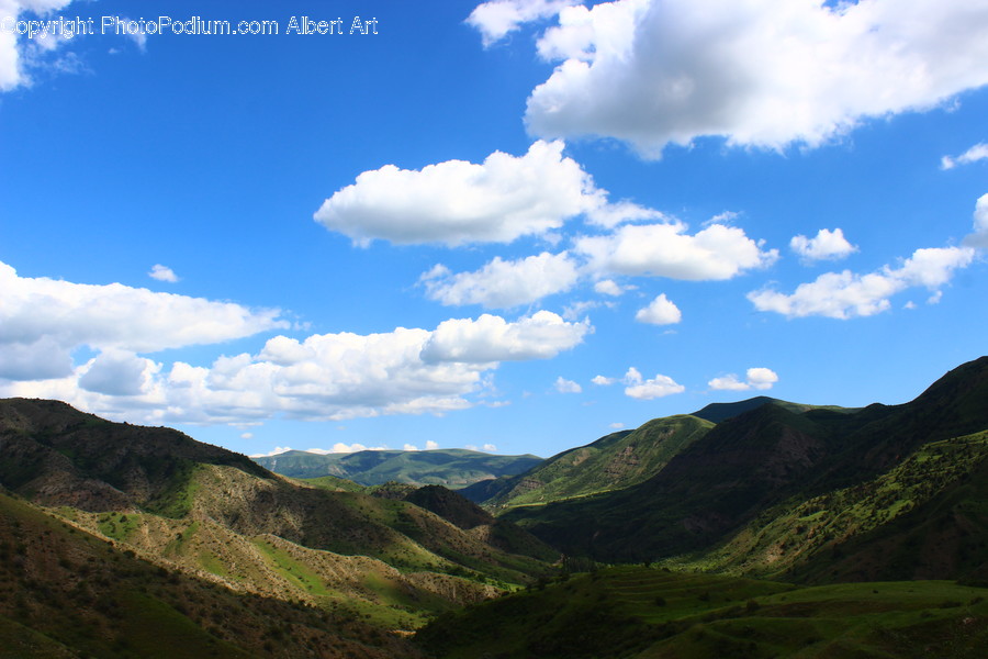 Azure Sky, Cloud, Outdoors, Sky, Cumulus