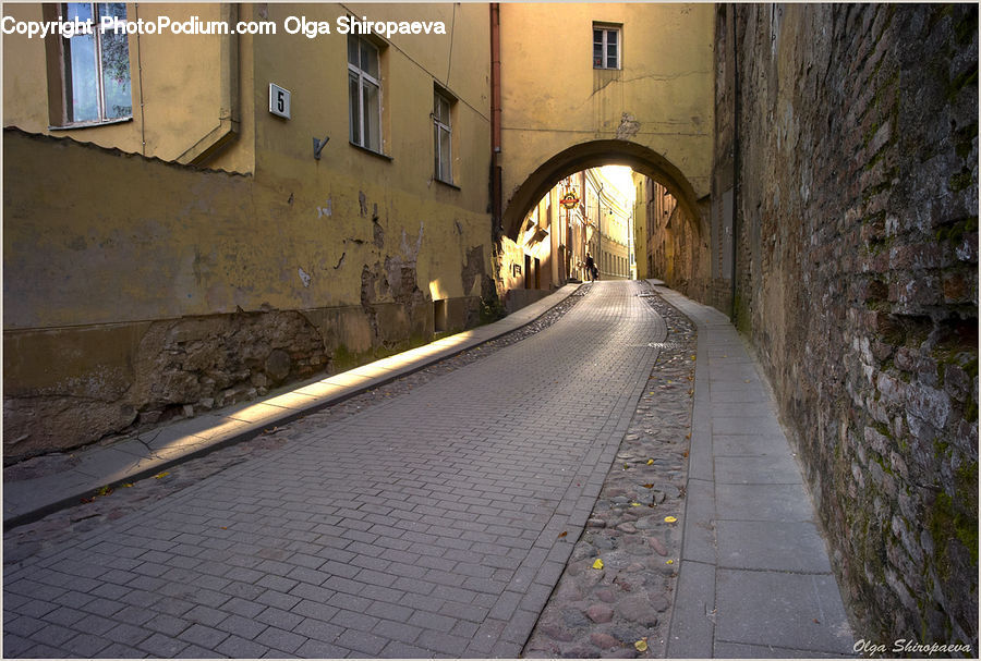 Window, Alley, Alleyway, Road, Street, Town, Arch