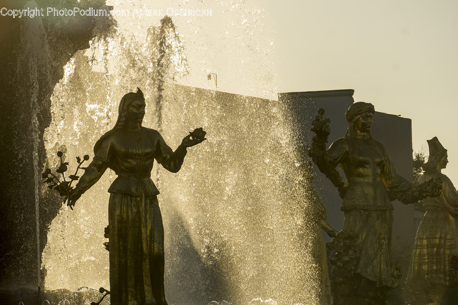 People, Person, Human, Fountain, Water