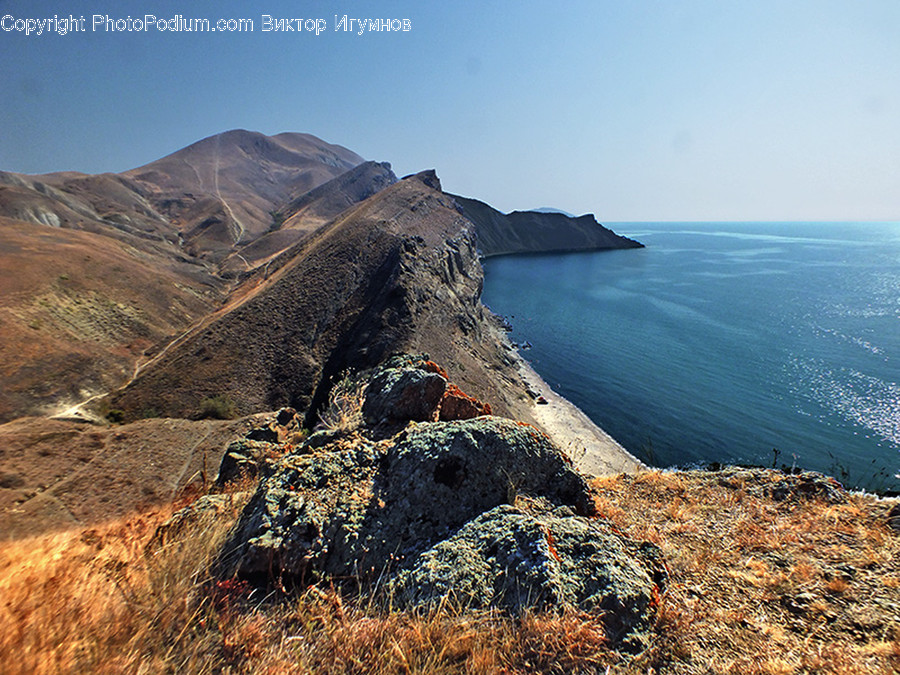 Cliff, Outdoors, Promontory, Coast, Sea