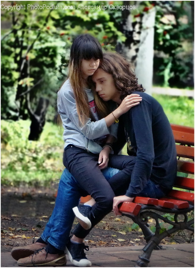 People, Person, Human, Bench, Footwear