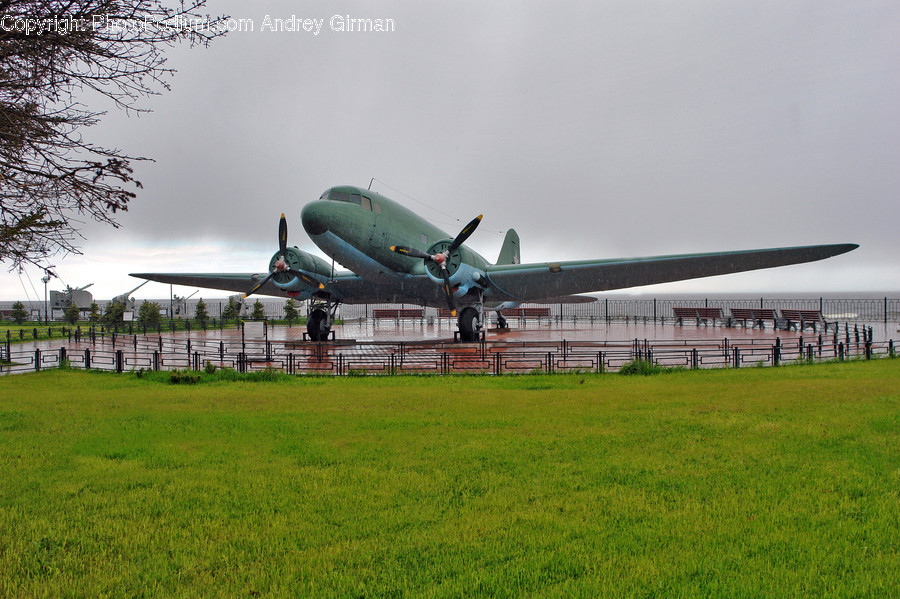 Aircraft, Airplane, Bomber, Warplane, Airfield