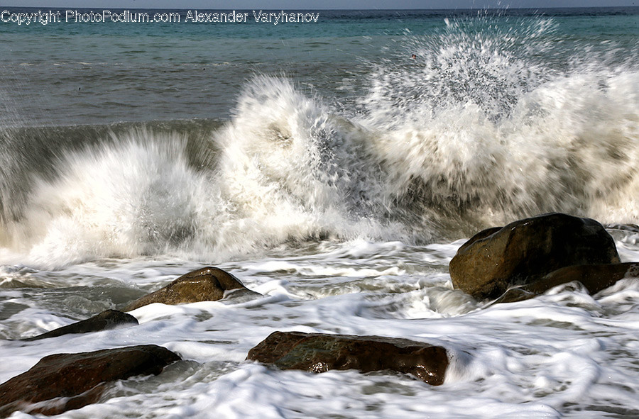Outdoors, Sea, Sea Waves, Water, Arctic