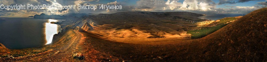 Crater, Mountain, Mountain Range, Outdoors, Plateau
