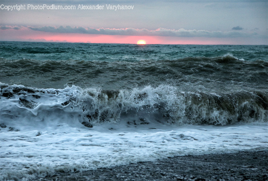 Outdoors, Sea, Sea Waves, Water, Beach