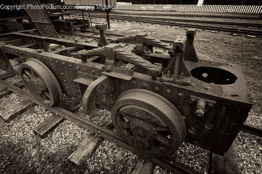 Engine, Machine, Motor, Rust, Tractor