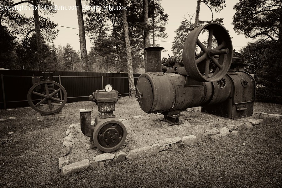 Tractor, Transportation, Vehicle, Tomb, Engine