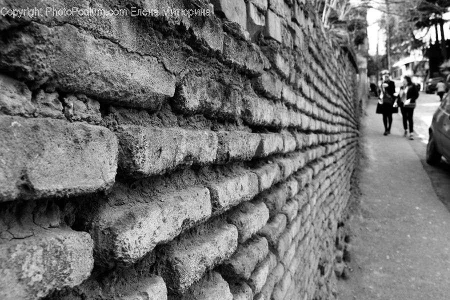 Wall, Brick, Alley, Alleyway, Building