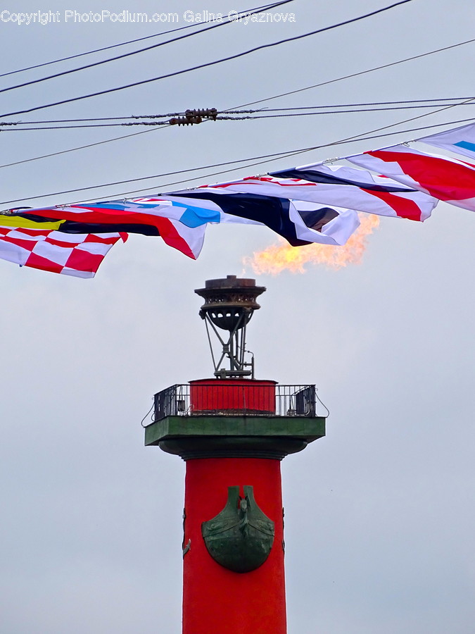 Beacon, Constriction Crane, Architecture, Building, Column