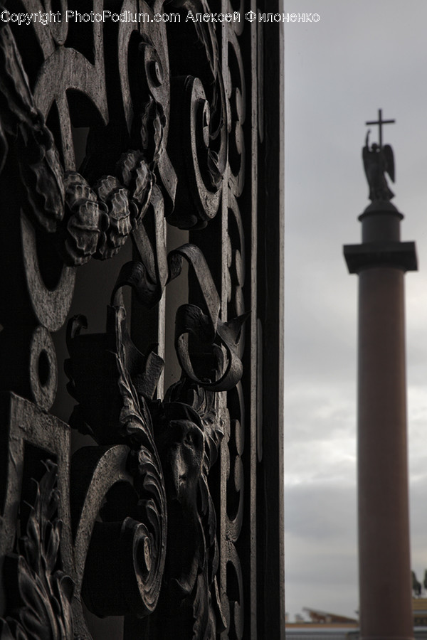 Architecture, Building, Column, Pillar, Art