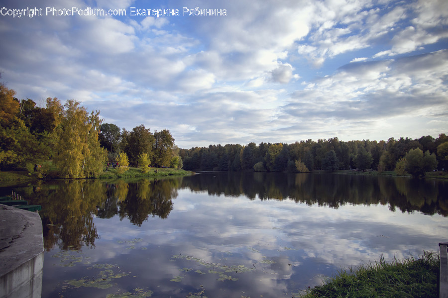 Lake, Outdoors, Water, Cloud, Nature