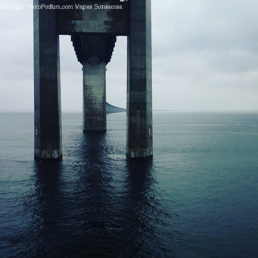 Dock, Pier, Bridge, Building, Nature