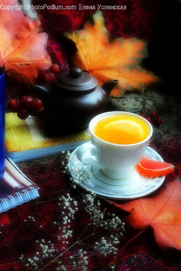 Cup, Bowl, Coffee Cup, Lighting, Cherry