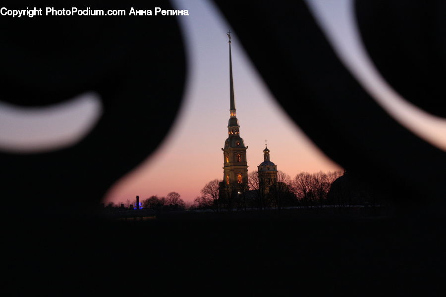 Architecture, Bell Tower, Clock Tower, Tower, Light, Spire, Steeple