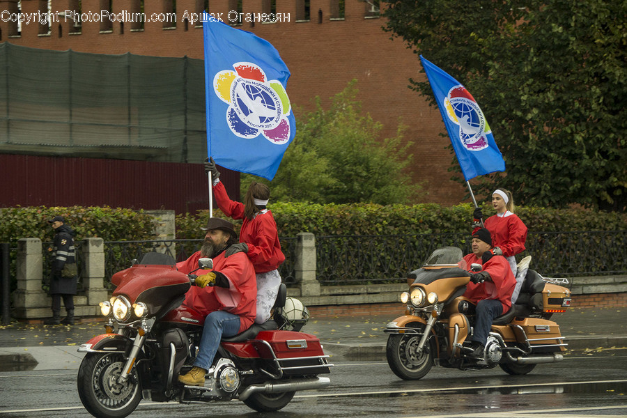 Motorcycle, Transportation, Vehicle, Human, People