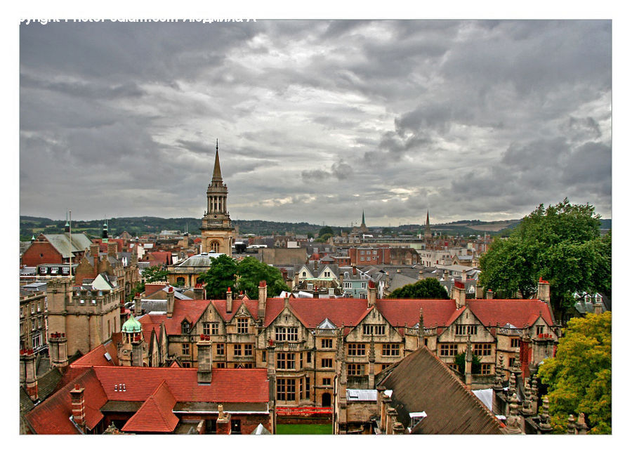 Building, Downtown, Town, Architecture, Spire, Steeple, Tower