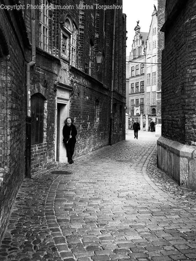 Alley, Alleyway, Building, City, Road