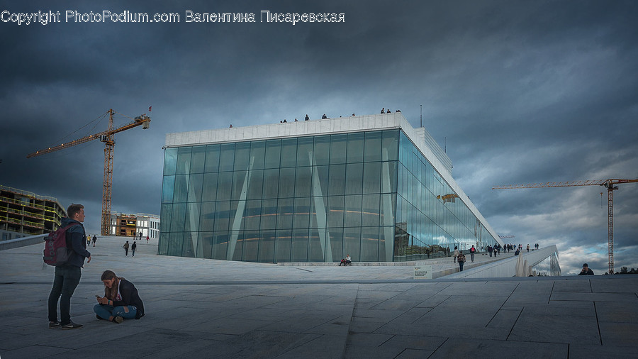 Construction, Constriction Crane, Architecture, Building, Convention Center