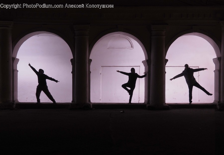 Crucifix, Emblem, Silhouette, Human, Performer