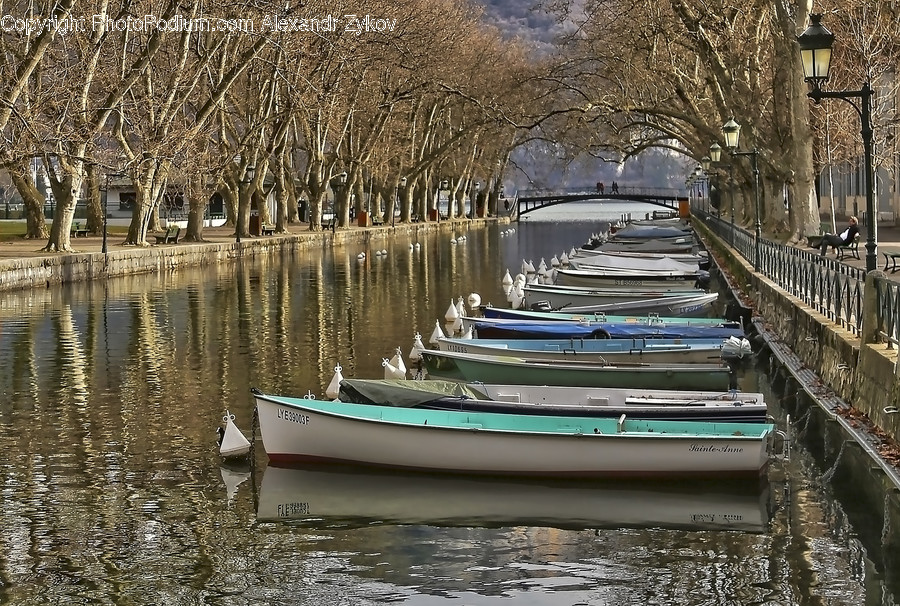 Canal, Outdoors, Water, Dock, Pier