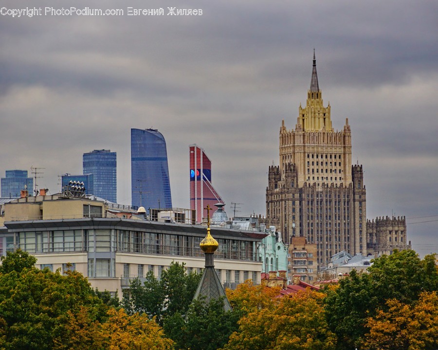 Building, City, Downtown, Town, Urban