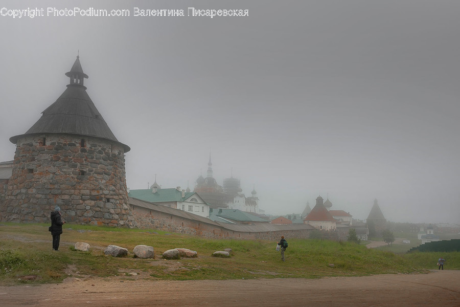 Architecture, Bell Tower, Building, Tower, Fog