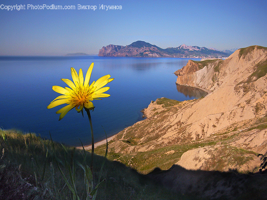 Lagoon, Lake, Outdoors, Water, Cliff