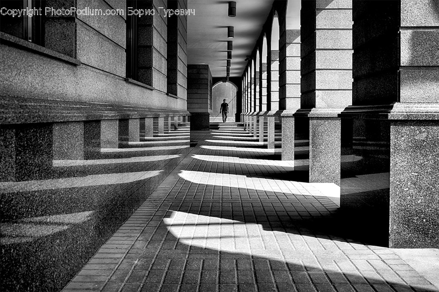 Brick, Leisure Activities, Walking, Corridor, Urban
